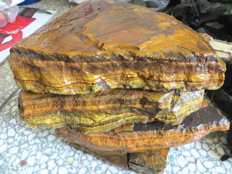 трговија на големо природни жолта тигар око руда необработен камен точка руда енергетски минерални примероци 1000g/многу