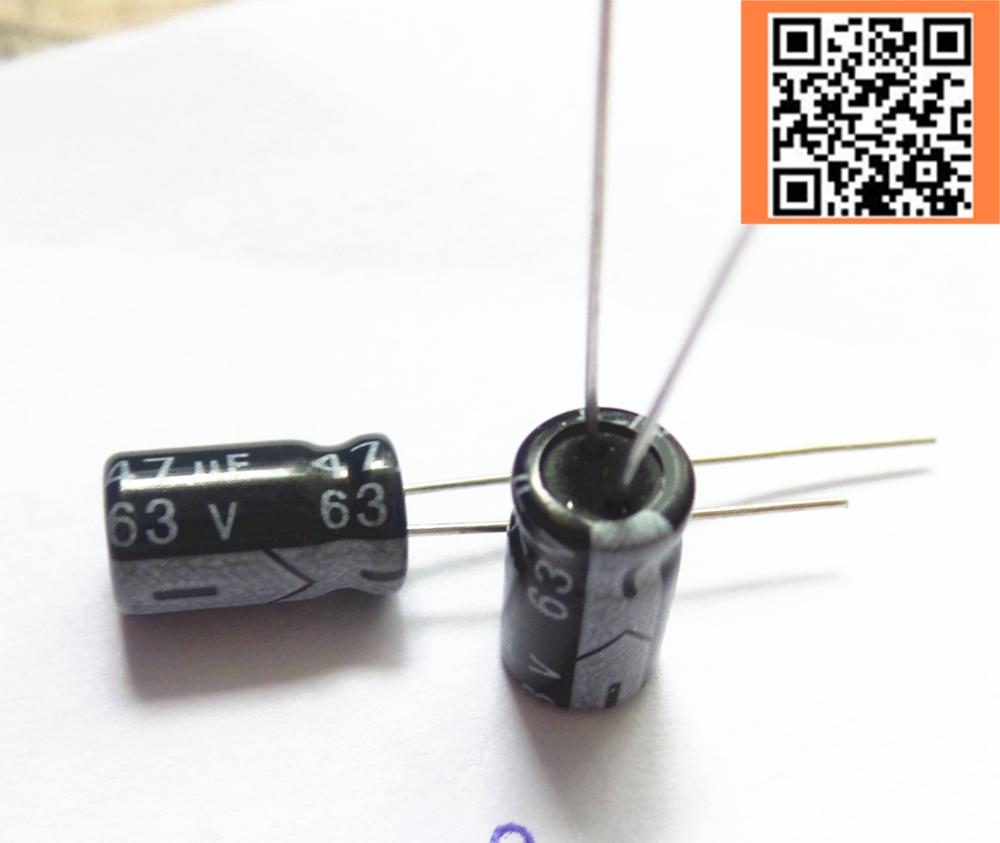 500pcs/многу BC08 63V47UF алуминиум electrolytic capacitor големина 6*12 47UF 63V
