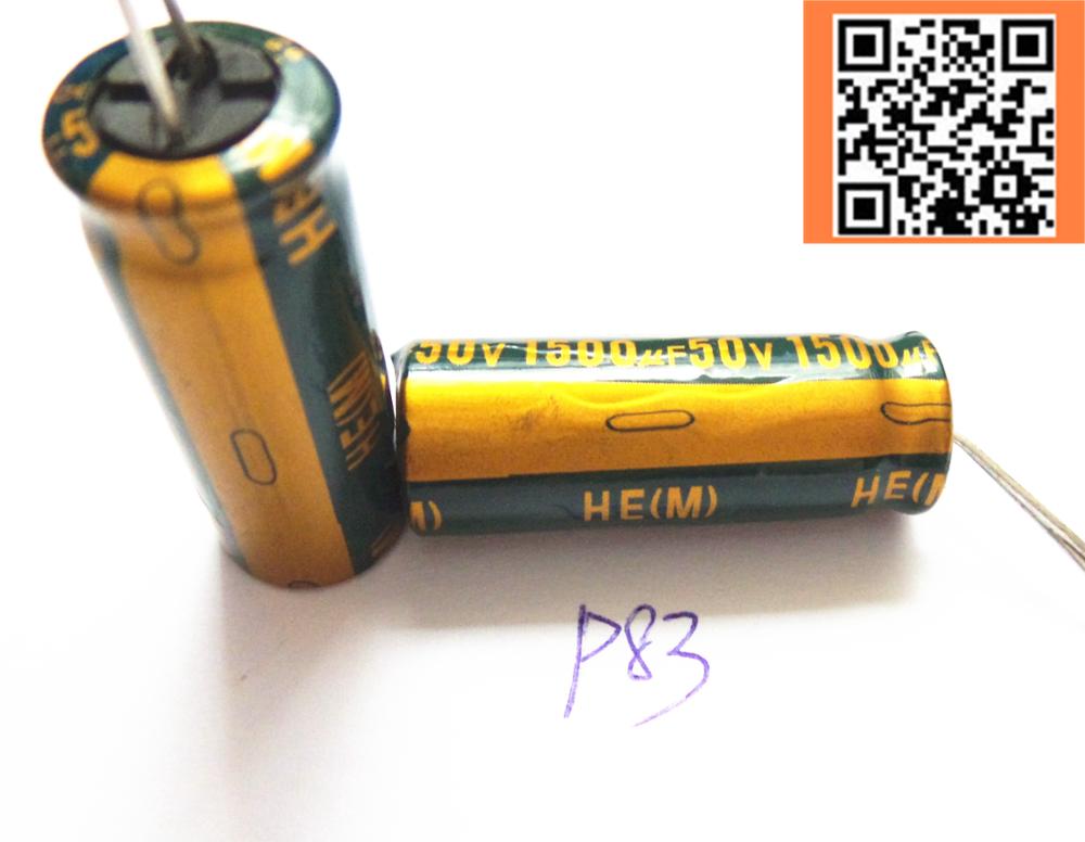 6pcs/многу P83 висока фреквенција ниска отпорност 50V 1500UF алуминиум electrolytic capacitor size 12*35 1500UF