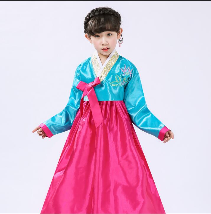 6 бои Дете корејски hanbok костим Сина Традиционалните корејски Облека Конкуренција фустан