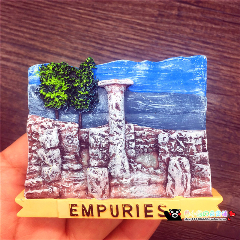 Грција Антички Римски Рушевини Фрижидер Магнет Empurie Патување Туристички Сувенири Фрижидер Магнетни Налепници Дома