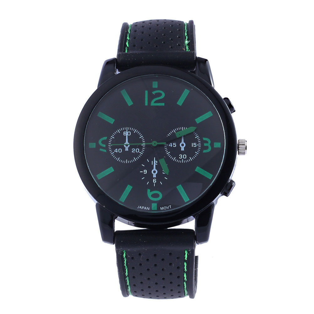 Повик Бренд Часовник Мода за Мажи Воена Кварц Часовник Силикони Рака Појас Голема Dial Часовници Мажите рачни часовници