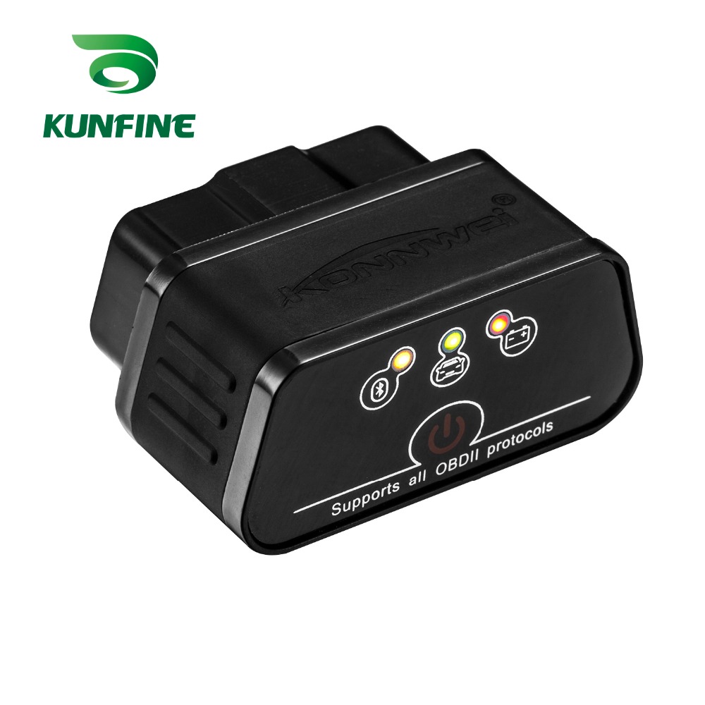 KUNFINE KW903 Bluetooth 3.0 OBD2 Скенер Код Читач Избрише Грешка Грешки OBD 2 ELM 327 ELM327 за Android Авто Автомобилската Алатка