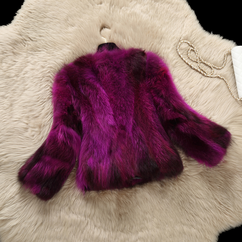 Нови пристигнување природни raccoon куче крзнени палта жените краток тенок тебе боја вистински крзнено палто outerwear