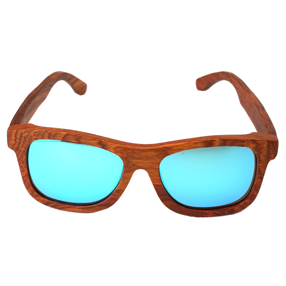 Рачно изработени Поларизирана Круша Дрво очила за сонце Анти-отсјај Рефлексивни Леќа Класичен рачно изработени Дрвени