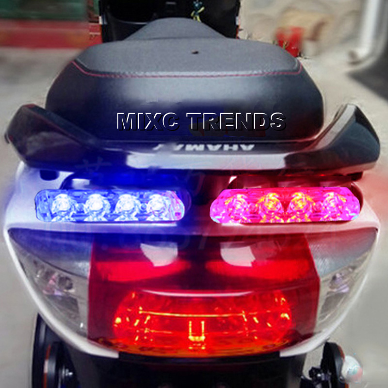 MIXC ТРЕНДОВИ Безжичен Далечински Автомобил Итни брза помош Полицијата Предупредување Strobe светла 2X4 LED Ултра тенок светлина Бар со Клип за 12V