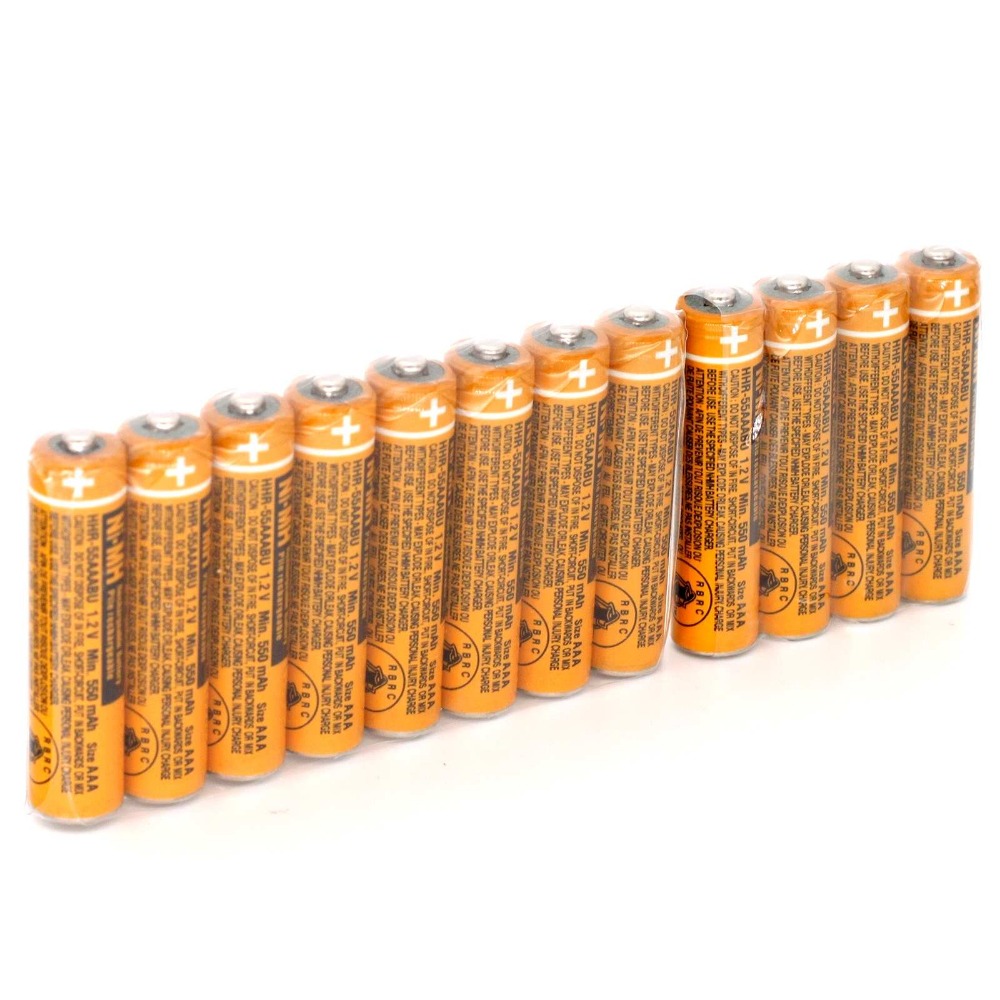 12pcs Нова Батерија AAA батерија 1.2 V 550mAh Оригинални HHR-55AAABU За Panasonic Cordless Телефон NI-МЗ