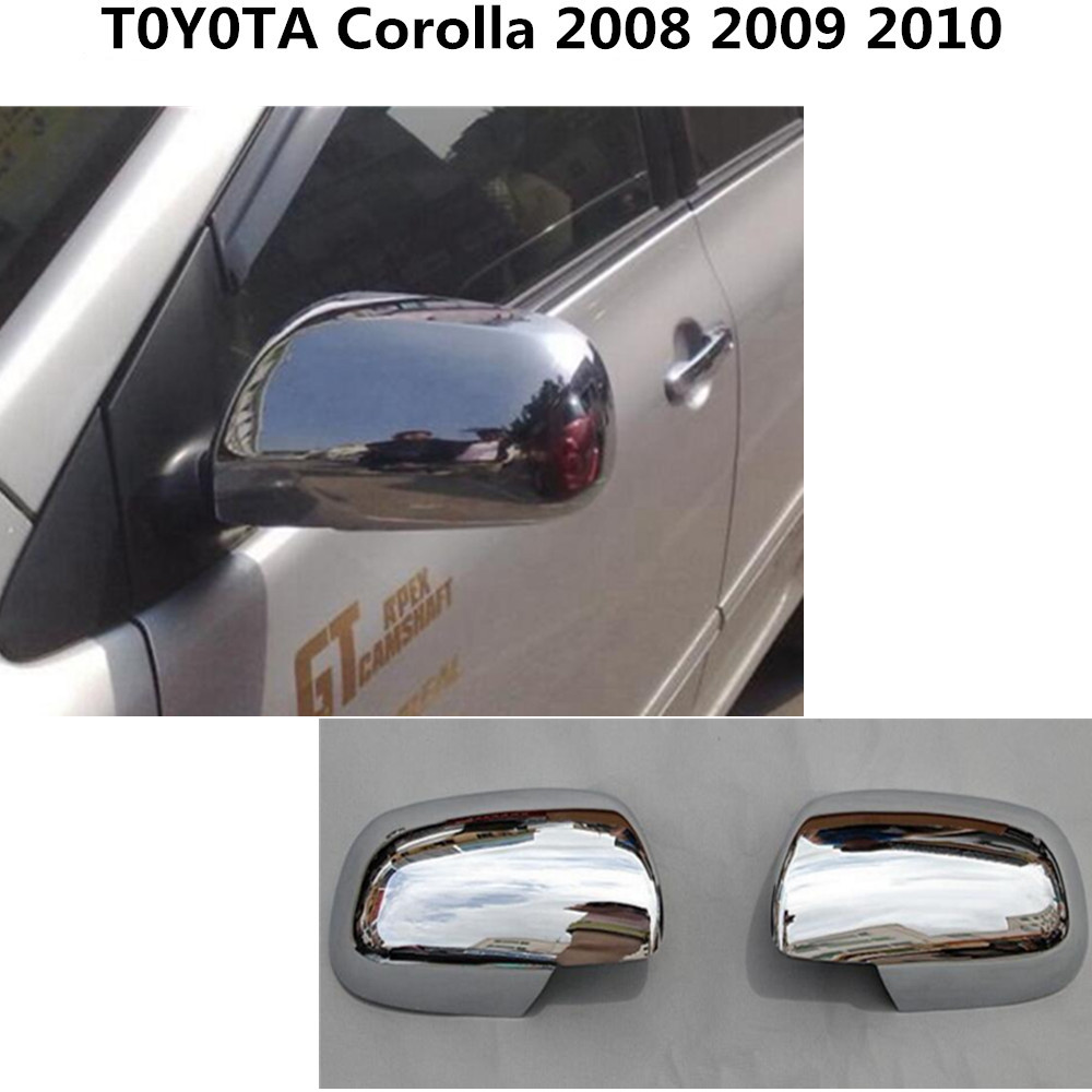 Бесплатен превозот за Toyota е корола 2011-2013 ABS хром Автомобил стапови задните видите Rearview Страна стакло Огледало