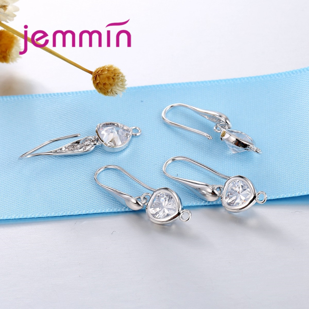 Jemmin Врвен Квалитет Бренд за Накит за Уво ги Красат DIY Earring Затворач Срцето Накит Компоненти Вистински 925 Sterling