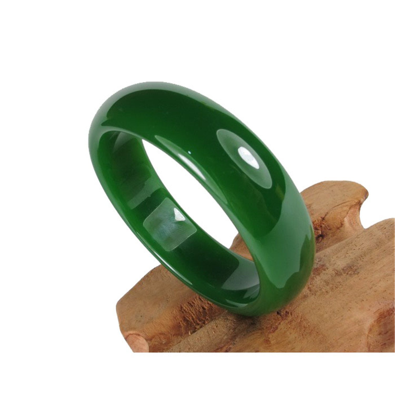 Кинески Природни Зелени Hetian Nephrite Jade Алка Хривнија Мода Темперамент Накит Камења Додатоци Подароци Трговија На