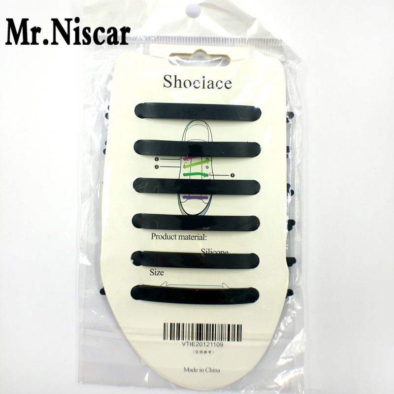 Г-дин Niscar 1 Set/12 Компјутери Мрзливи Еластична Силикони Shoelaces Унисекс Еластична Чевли Чипка Стрелка-форма Креативни