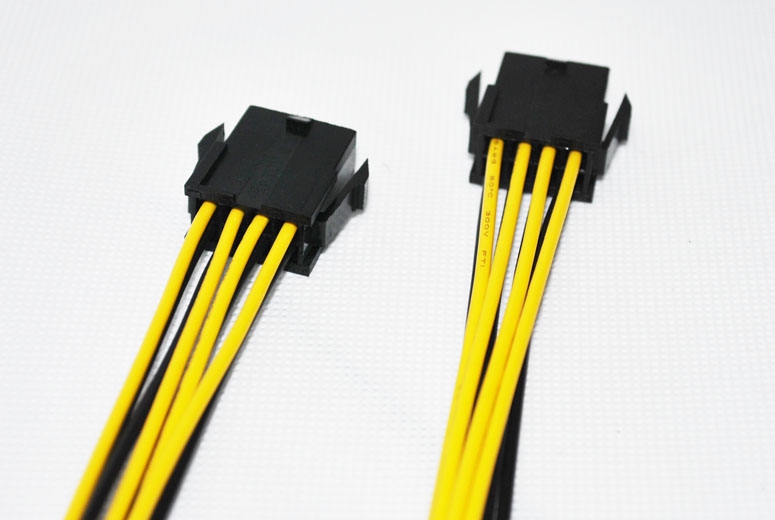 30cm ПРОЦЕСОРОТ 8Pin помошни напојување продолжување кабел (4P + 4P ) 18AWG жица