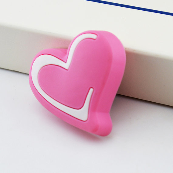 Романтични Розова Срцето Салон Копчиња се Справува Повлекува за Девојки Вратата Копчиња за Деца Кабинет Копчиња Шик Фиока