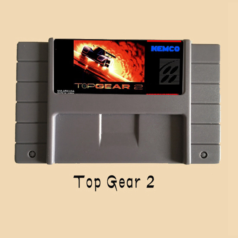 Top Gear 2 16 малку Голема Сива Игра Картичка За САД NTSC Игра Плеер
