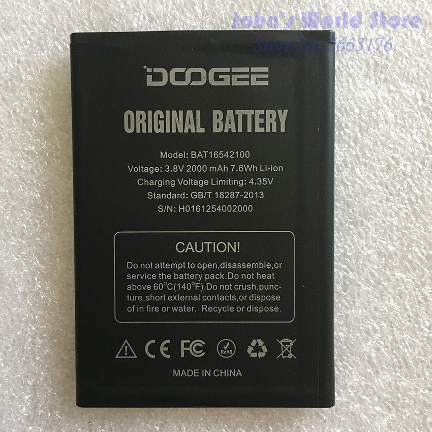 DOOGEE X9 Мини Замена на Батеријата BAT16542100 2000mAh Голем Капацитет Li-ion Резервната Батерија За DOOGEE X9 Мини Паметен Телефон