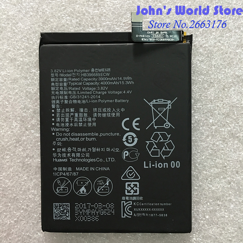За Huawei HB396689ECW Батерија Li-ion телефон батеријата За Huawei Колега 9 Mate9 4000mAh Замена на Делови