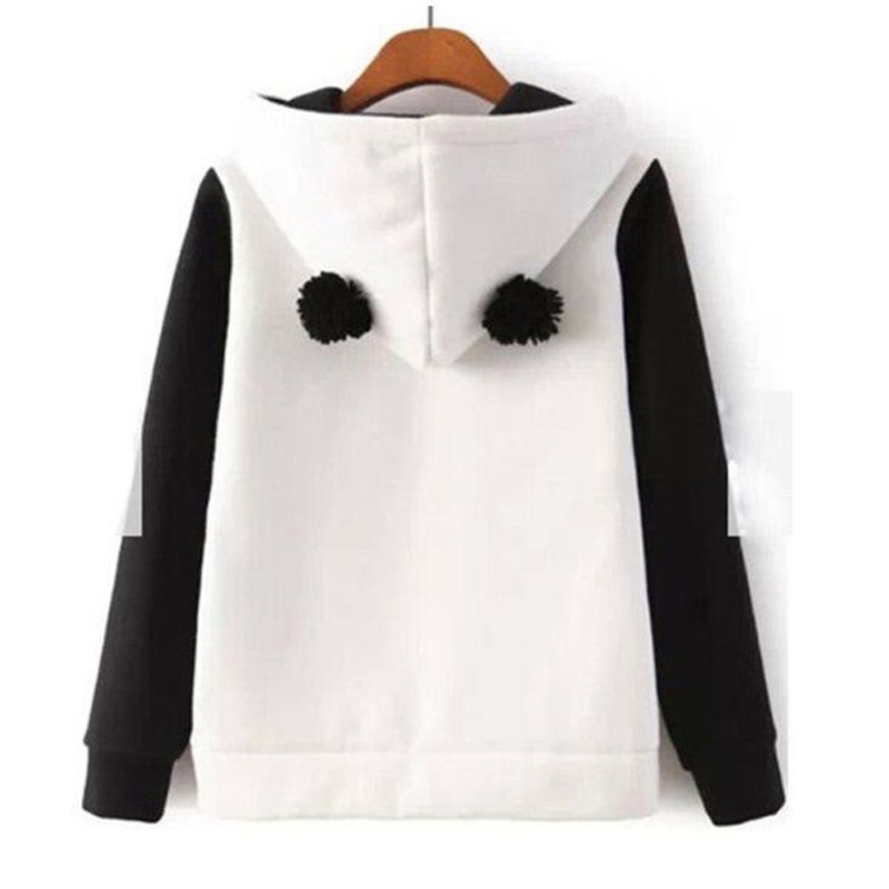 панда sweatshirt со ушите жените долг ракав Маскирани sweatshirt Pullover Секојдневен Outwear FS0124