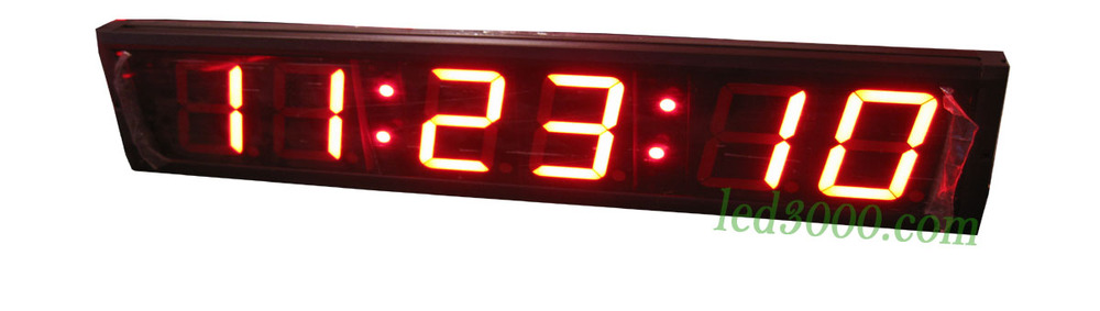 4inch 6digits црвена боја, часови,минути и секунди предводена од часовникот(HIT6-4R)