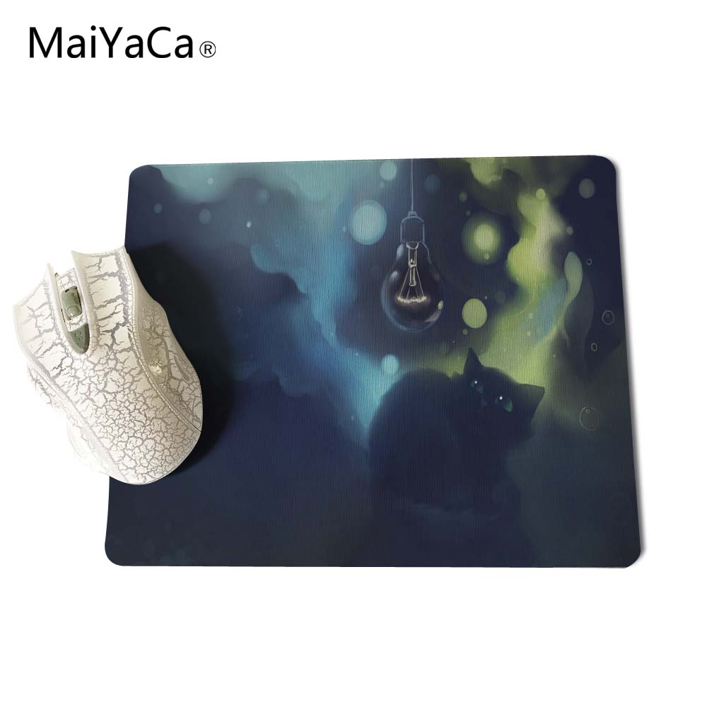 MaiYaCa 2017 Топла Црна Продаваат Нови Мали Димензии Mouse Pad Не-Пропадна Гумена Подлога 220mmX180mmX2mm и 250mmx290mmx2mm