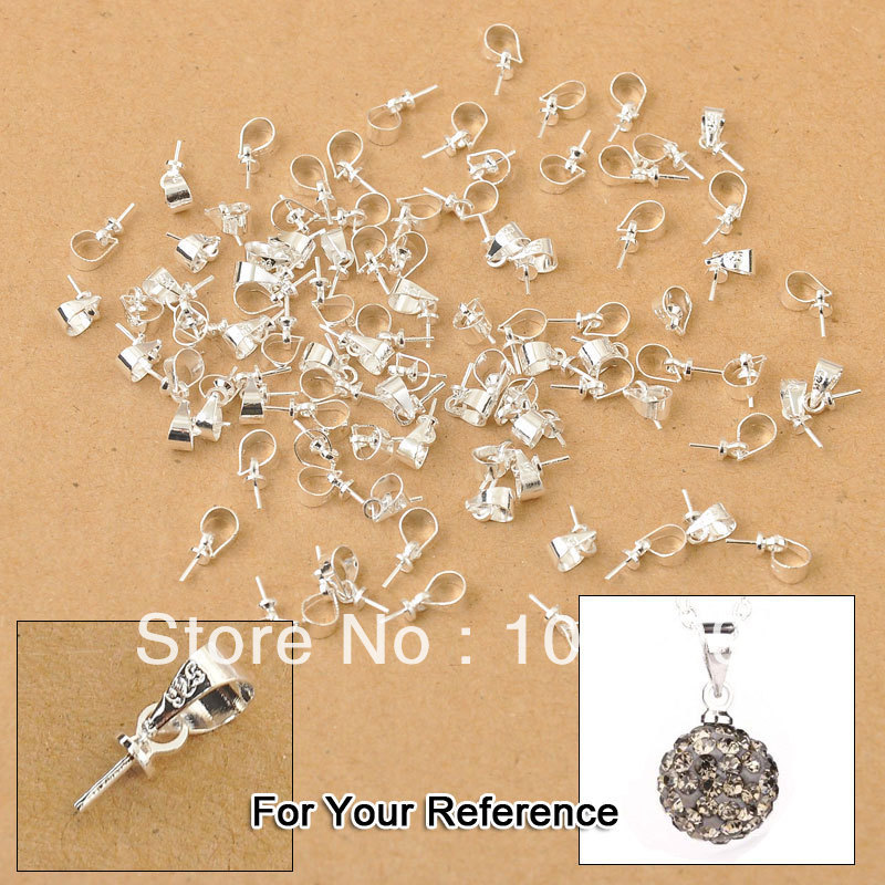 JEXXI Бесплатен Превозот на Големо 100PCS Многу Дизајн на Накит Наоди 925 Sterling Silver Кауција Монистра Капа Конектори За Приврзоци