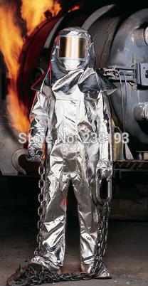500'C 932 'F оган-борбена облека ,огноотпорни облека,термичка заштита од зрачење одговара, висока температура заштитна Coverall