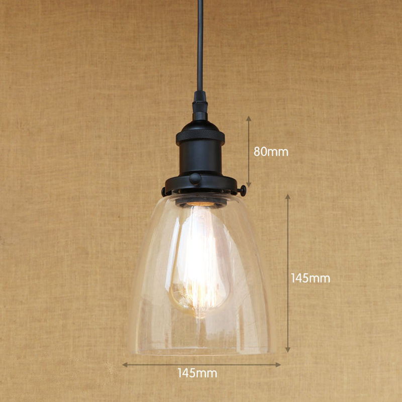 Модерната E27 3 форми за чистење на стакло сенка pendant LED светилка Lumiled сијалица Pendant Светлина Тела За Кујна,