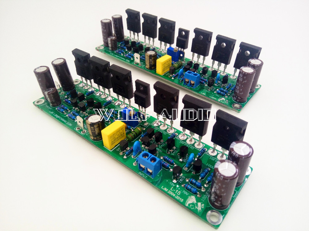 Собрани L15 2-Канали MOSFET Stero Аудио Засилувач Моќ Одбор DIY IRFP240 IRFP9240 Областа ефект Цевка AMP