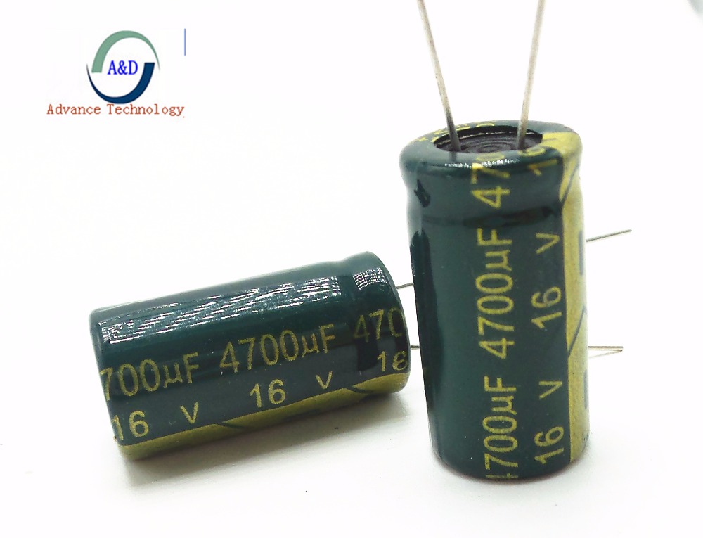 50pcs 16v 4700uf 13*25 висока фреквенција ниска отпорност алуминиум electrolytic capacitor 4700uf 16v