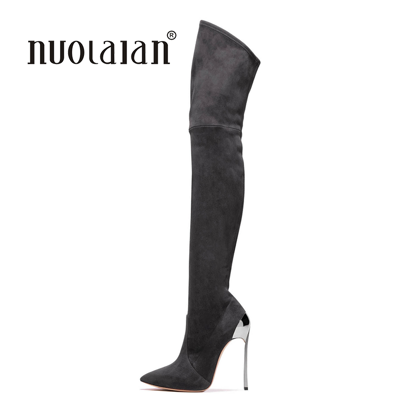 2018 жените бедрото високи чизми над колената чизми за жените мода зима и есен жена чевли botas mujer femininas
