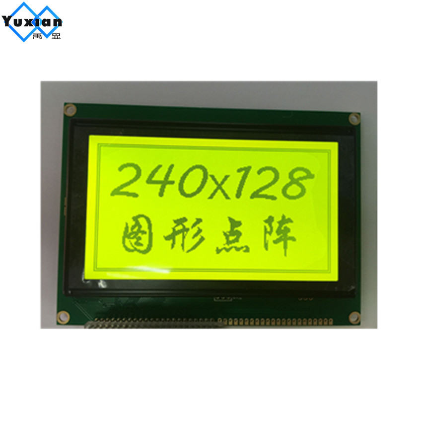 LCD 240128 240*128 240X128 lcd дисплеј LCM240128A-V3.0 T6963C UCI6963 зелена 144*104mm слободен брод