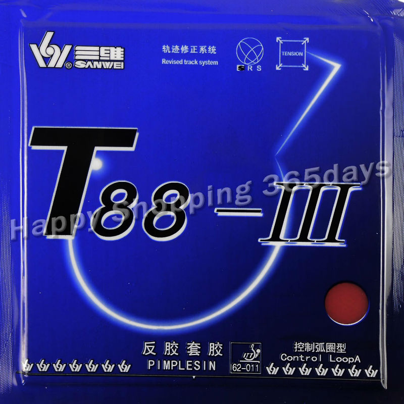 Sanwei T88 - III (T88-3, T88 3) pips-во тенис на маса / pingpong гума со сунѓер