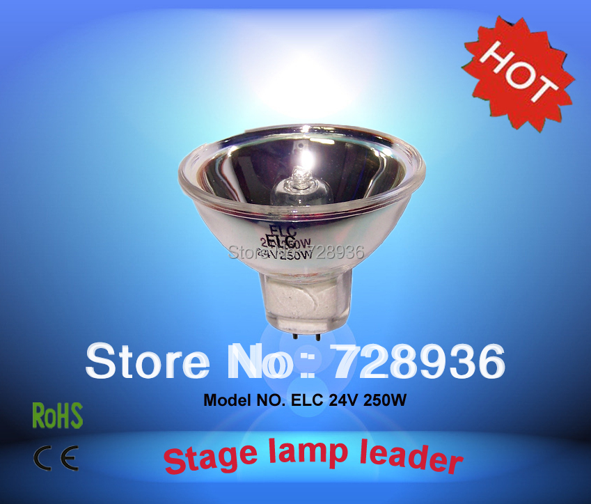 CHANGSHENG Добар квалитет ELC JCR 24V250W Проектор Светилка халоген светилка ELC 24V 250W MR16 првенство Светилка