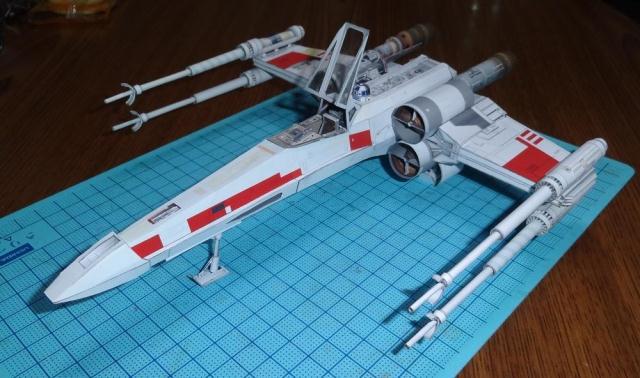 3D Хартија Модел Star Wars X КРИЛО X Борбен Авион DIY рачно изработени Играчки
