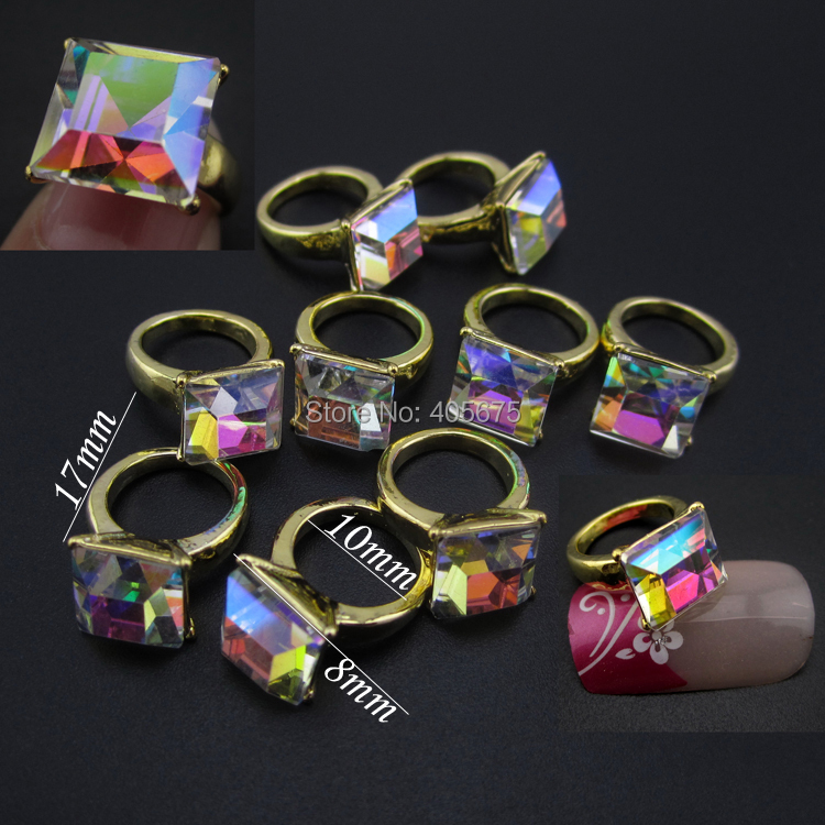 Сјајот прстени помине уметност накит ноктите украси за нова пристигне нокти DIY помине салони материјали MNS752