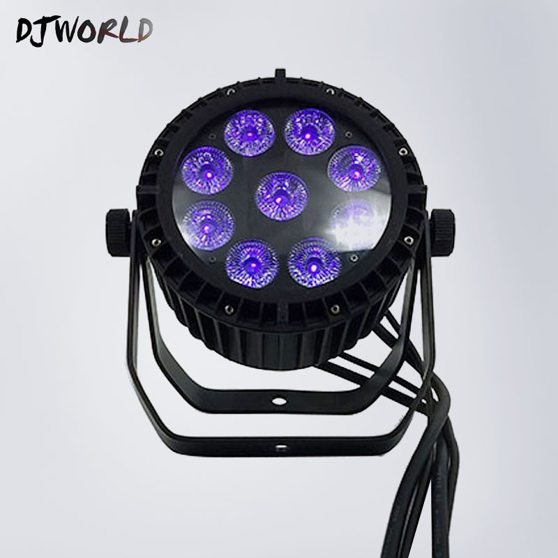 DJWorld Водоотпорен Led Par 9x18W RGBWA+UV 6IN1 DMX LED Par Светлина Фаза Студио Театар Светла IP65 Надворешна Алуминиумска легура