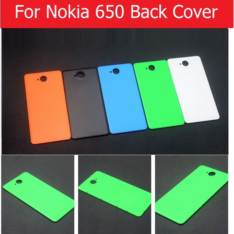 Најдобар квалитет на Задниот поклопец за Nokia 650 назад батеријата вратата домување за Microsoft nokia lumia 650 задната корица дело +1pcs екран филм