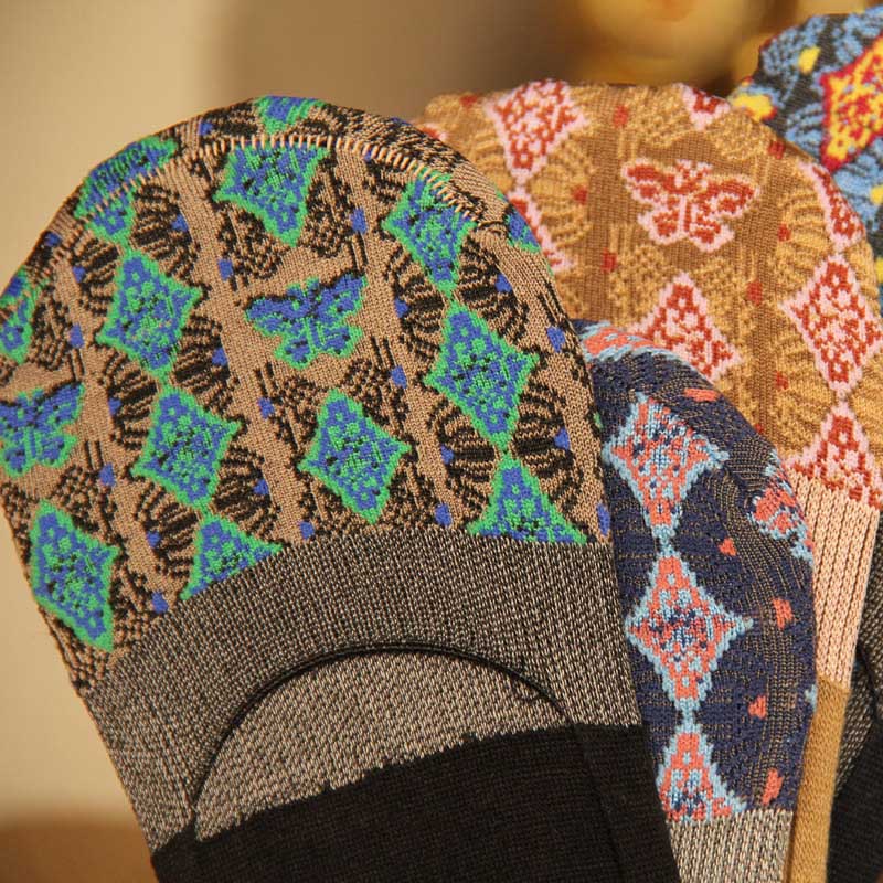 [EIOISAPRA]Ретро Harajuku Национално Ветер Чорапи Жените Комфор Мека Чорапи Antiskid Силикони Meias рачно изработени