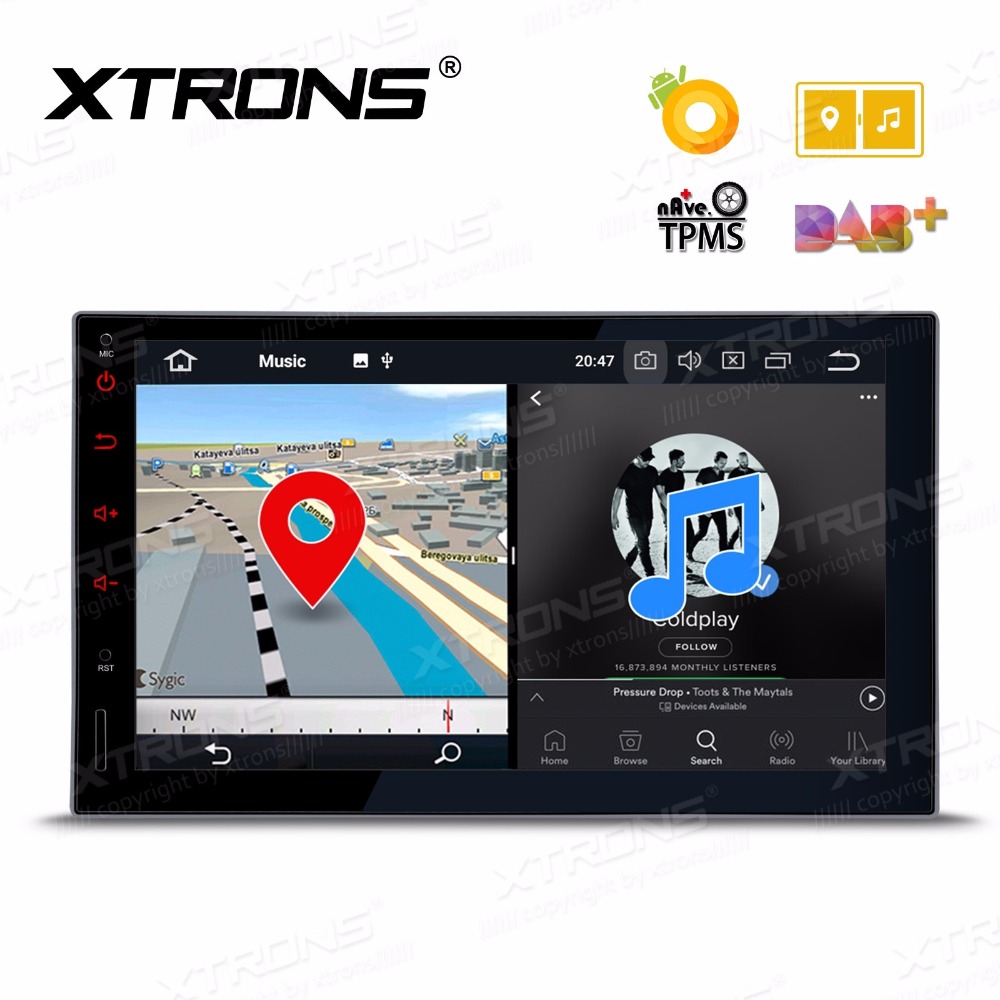 7 Octa-Core Андроид 8.0 Орео OS Двојно Din Автомобил Мултимедијални Две Din Навигација со Автомобил GPS 2 Din е Радио за Автомобил со 4GB RAM меморија, 32GB ROM