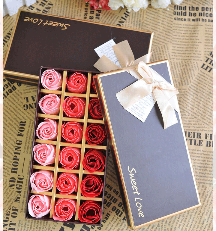 Најновите стил Божиќ Роденденски подарок девојки сапун романтична роуз се Користи за свадба декорација партија дома декорација