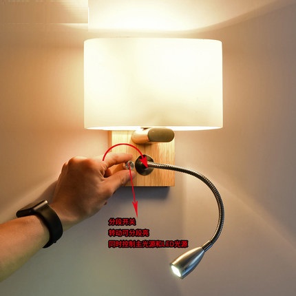 Креативни Дрво, Стакло Ѕид Sconce Бенд Switch Модерната LED Читање Ѕид Светлина Тела За Спалната соба Ѕид Светилка Дома Осветлување Lampara
