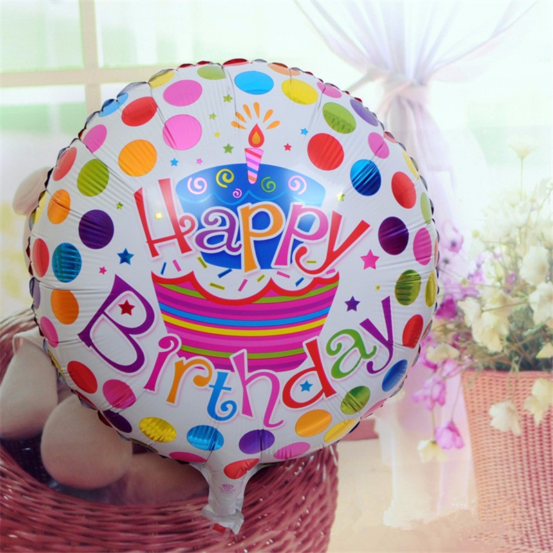 5pcs Нови 18 инчи среќен роденден цртан филм детски играчки трговија на големо партија декорација алуминиум балони за