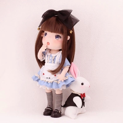 diy материјал поставува рачно изработени кукла и bunny полнети играчки Алис кукла кукла одлуки кукла