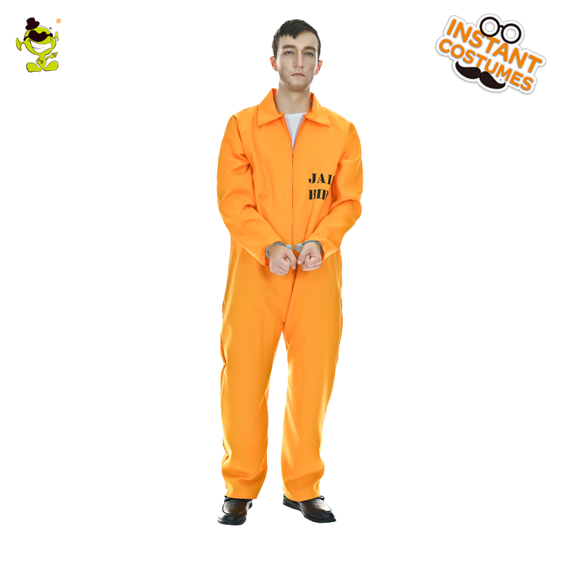 2018 Нова Мода Затвореник Костим Мажите се Осудат Портокалова Облека Возрасни Смешни ноќта на Вештерките Fantasia Фенси се Облекуваат една големина