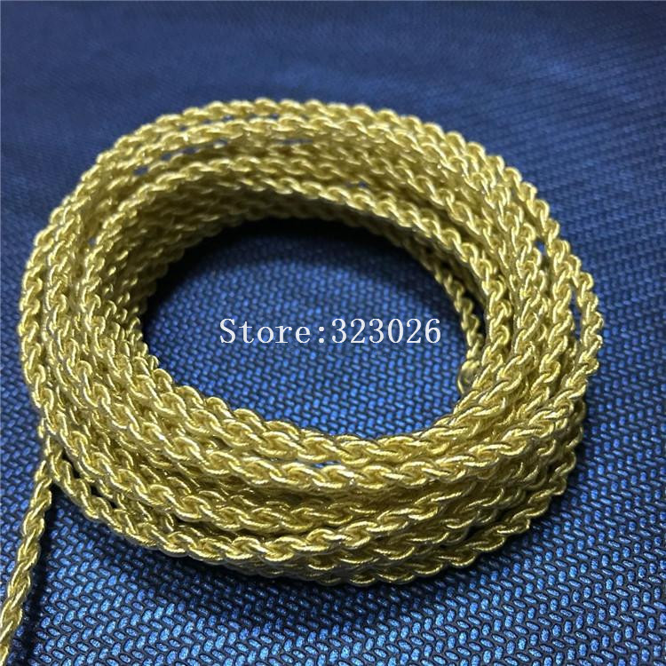 7N еден кристално бакарна жица злато позлатен кабел 4share 76core