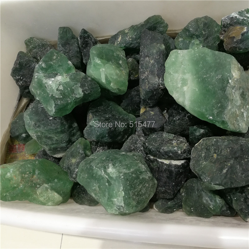 1000g Груба најголемиот Дел Аметист Зелена Fluorite Камења Сурови Природни Кристали за Cabbing, Гимнастика, Wicca & Реики