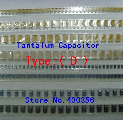 10PCS Tantalum Capacitor 7343 Тип:D: D 687 680UF 6V