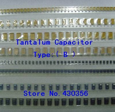 10PCS Tantalum Capacitor Тип:Б 475 4.7 UF 25V
