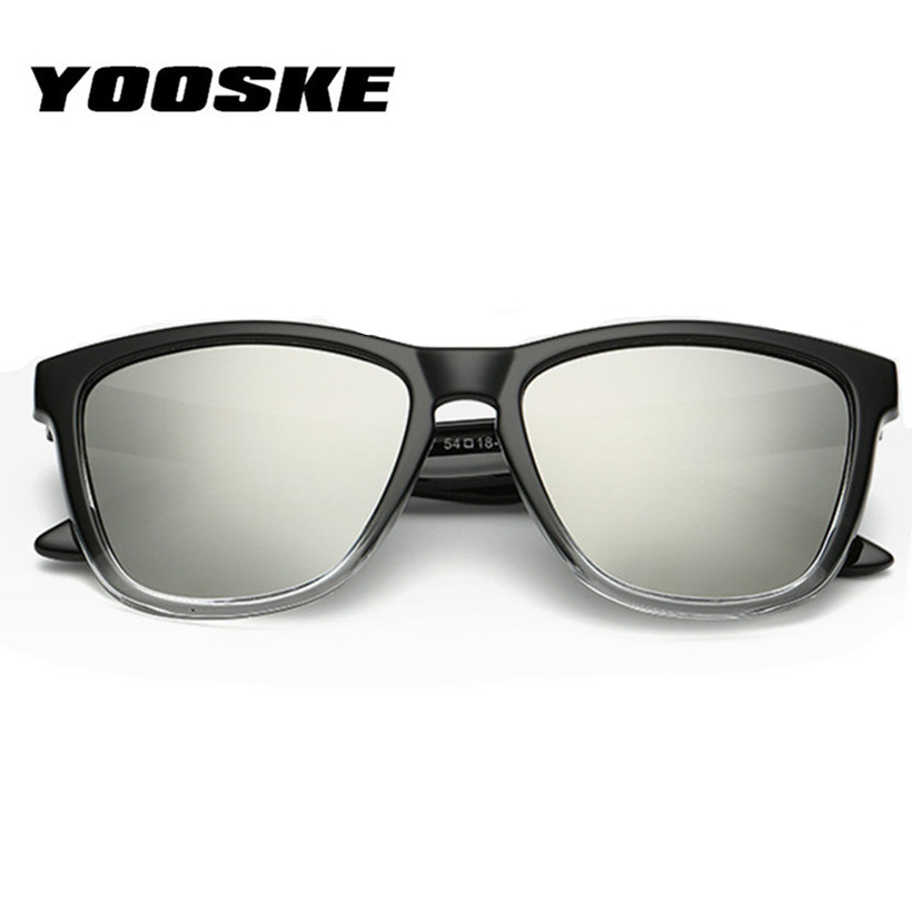 YOOSKE Бренд Поларизирани очила за сонце Мажите Класичен Плоштадот Спорт Сонце Очила Жените на Отворено Возење Очила Шарени Леќи Eyewear