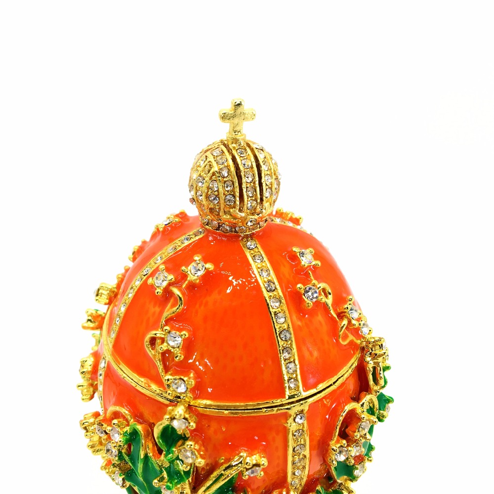 QIFU Вредни Портокалова боја велигденски faberge Јајце декоративни занаети