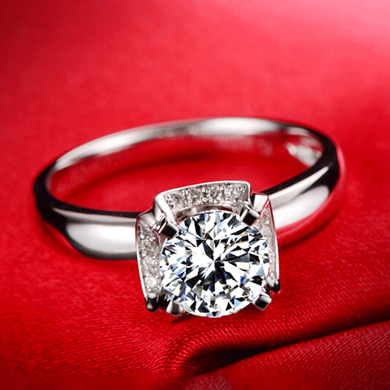 Моден накит Златен прстен квадратен bague mariage свадба прстени за жените 2017 гроздобер накит anel Bijoux CC092